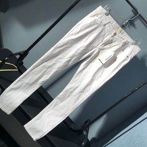 Never worn WHITE JEANS.